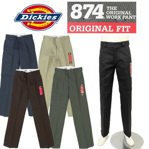 Dickies �f�B�b�L�[�Y 874 �����Y ORIGINAL FIT �I���W�i��F�t�B�b�g ���[�N�p���c TC���n �X�g���[�g DB0004