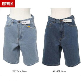 EDWIN ME362 ミスエドウィン Miss EdwinBOYS SHORT ショートパンツ 夏 ビーチ 旅行 股上深め ボーイッシュ ワイドストレート ロールアップ