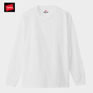 �w�C���Y H5186 HANES BEEFY �����O�X���[�u Tee �N���[�l�b�N �r�[�t�B�[ LS ���� T�V���c �����Y �z���C�g �l�C�r�[ �փU�[�O���[ �u���b�N