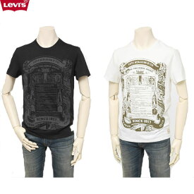 LEVI’S リーバイス 82201-02-03 Red Tab Seasonal Tee グラフィック THE TWO HORSE BRAND Tee 84)ジェットブラック 25)ブライトホワイト