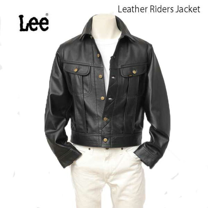 楽天市場】Lee リーレザー ライダース ジャケット LM9911 101ブラック  