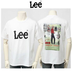 Lee LT2186 ロゴ バッグプリントTシャツ 半袖 Tシャツ COWBOY PANTSプリントTシャツ 318）ホワイト