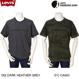 LEVI'S リーバイス 79682-00 Engineered Jeans LEK Tシャツ 00)DARK HEATHER GREY 01)CAMO エンジニアードジーンズ ニット調