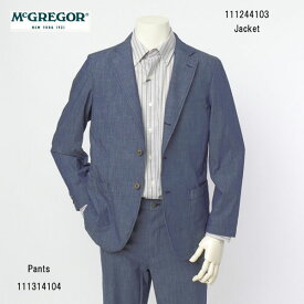 McGREGOR マクレガー テーラードジャケット 111244103 カジュアル セットアップ 紳士 デニム調