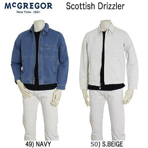 McGREGOR 119119202 マグレガー ドリズラー ブルゾン アメカジスタイル メンズ コットンリネン ドリズラー　ジャケット SCOTTISH DRIZZLER