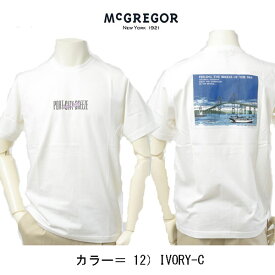 McGREGOR マクレガー 111723304 メンズ 半袖 夏シャツ 綿100% クールTシャツ 涼しいTシャツ プリントシャツ