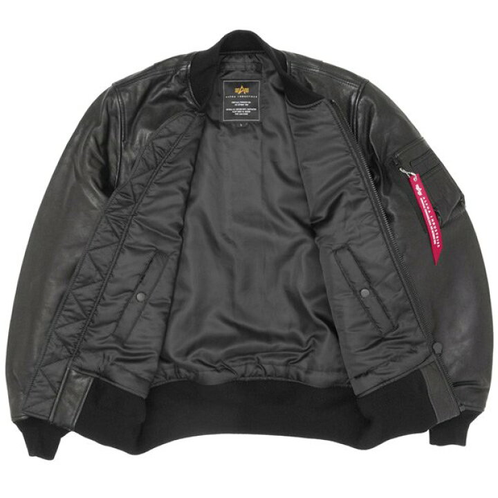 楽天市場】Alpha Industries MA1 ラムレザー ジャケット アルファ 