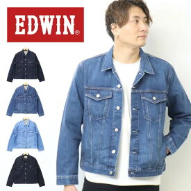 SALE 10%OFF セール 大きいサイズ EDWIN エドウィン ベーシック Gジャン ET1115 デニムジャケット ジージャン デニム メンズ トップス ジーンズ トラッカージャケット 定番 送料無料