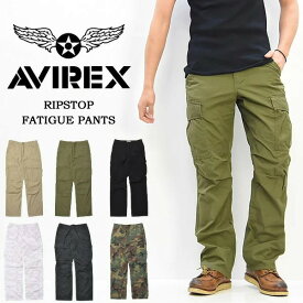 AVIREX アビレックス コットン リップストップ ファティーグパンツ 6176084 カーゴパンツ メンズ 送料無料