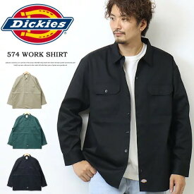 Dickies ディッキーズ 574 長袖 ワークシャツ 長袖シャツ 18372700 メンズ レディース ユニセックス ワンポイント 送料無料