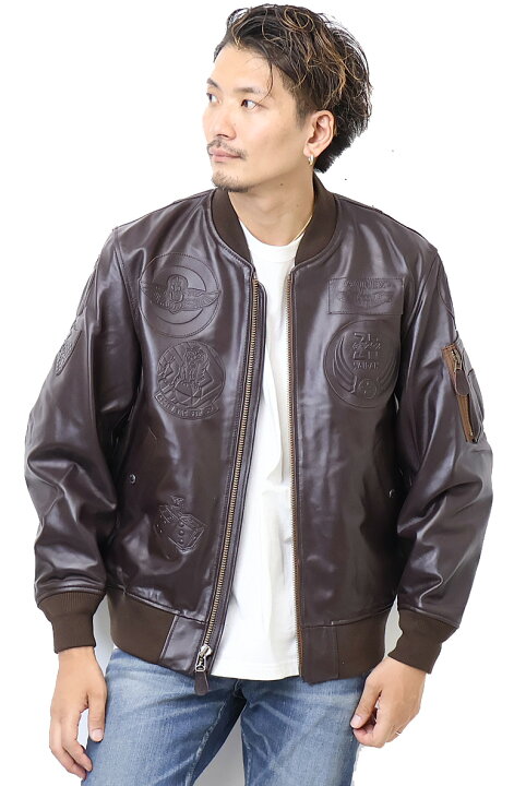 楽天市場】10%OFF SALE セール AVIREX アヴィレックス MA-1 レザー 