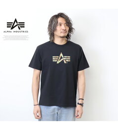 10%OFF 2024年新作 セール ALPHA INDUSTRIES アルファ インダストリーズ A-マークプリント 半袖Tシャツ 半T メンズ SALE TC1620