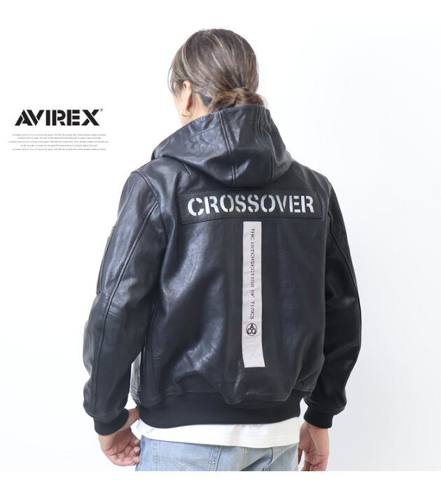 楽天市場】AVIREX アヴィレックス レザー CWU パーカー CROSSOVER 