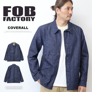 FOB FACTORY �G�t�I�[�r�[�t�@�N�g���[ �W���o�u�G�R�b�g�� 10oz �f�j���J�o�[�I�[�� �W���P�b�g ���{�� ���C�g�A�E�^�[ �����Y �������� F2447
