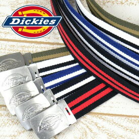 Dickies ディッキーズ GIベルト 2ライン ガチャベルト DS0754I メンズ ロゴバックル 布ベルト 雑材 ミリタリーベルト 日本製 国産 カット可 フリーサイズ