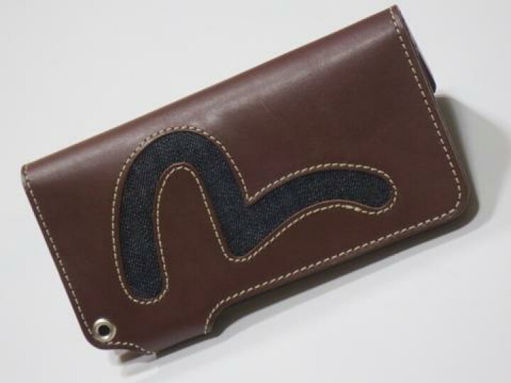 EVISU JEANS エヴィス ジーンズ EML-0051CT LEATHER WALLET ブラック 