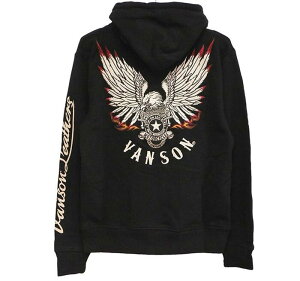 VANSON �o���\�� �t���W�b�v �X�E�F�b�g�p�[�J�[ �X�^�[�C�[�O�� �h�J ���� NVSZ-2210 ���萶�Y �������� �|�C���g �A���J�W �o�C�J�[ �o�C�N �n�[���[ �a���� �v���[���g �M�t�g �����Y ���[�N 