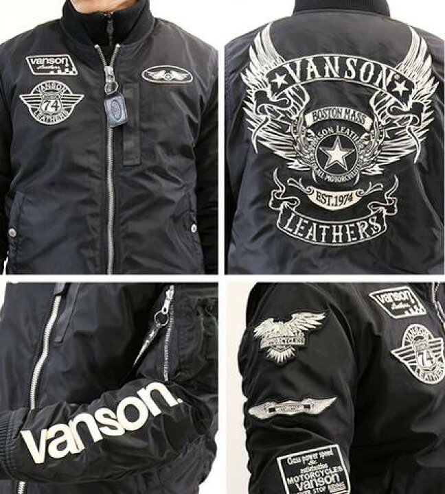 楽天市場】バンソン VANSON MA-1 フライトジャケット フライングスター 