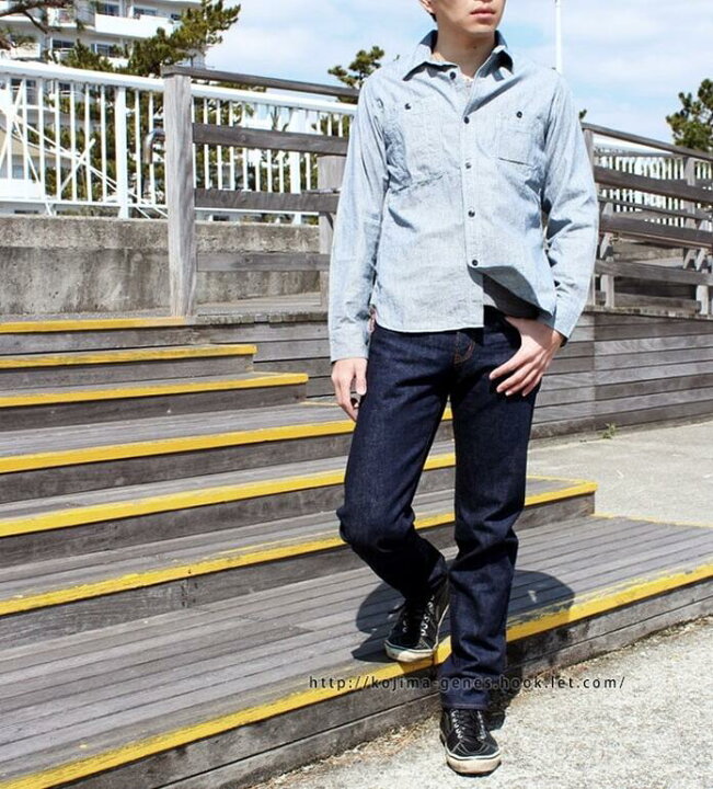 楽天市場】児島ジーンズ スリムデニム 日本製 15oz 赤耳セルビッチ 