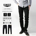 BIG JOHN ビッグジョン デニム ジーンズ COMPLETE FREE SLIM TAPERED デニムパンツ スリムテーパード ストレッチ ブラック コンプリートフリー BJM105F-2