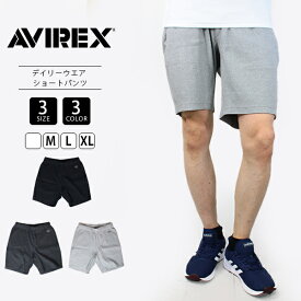 AVIREX デイリーウェア アヴィレックス DAILY WEAR ハーフパンツ ショーツ ミリタリー DAILY RIB 6126126 メンズボトムス イージーパンツ デイリーユース 部屋着 リラックス