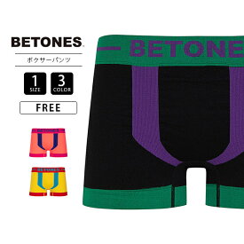 【クロネコゆうパケット可 送料290円】ビトーンズ BETONES ボクサーパンツ メンズ ショーツ 下着 シームレス おしゃれ ギフト プレゼント M001