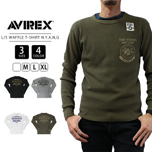 AVIREX TVc  ABbNX L/S WAFFLE T-SHIRT N.Y A.N.G  TVc ArbNX 7833230059 1020