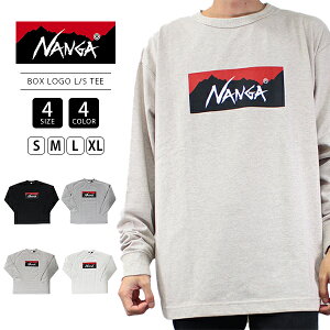NANGA �i���K �p�[�J�[ ECO HYBRID BOX LOGO L/S TEE �G�R�n�C�u���b�h �{�b�N�X���S �����O�X���[�u�e�B�[ NW2311-1G299 1006