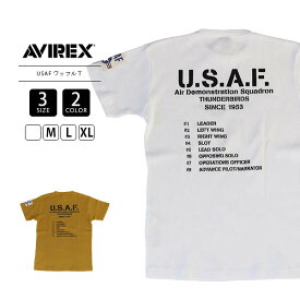 【送料無料】 AVIREX 半袖 Tシャツ ワッフル アヴィレックス USAF 7833134054 0329