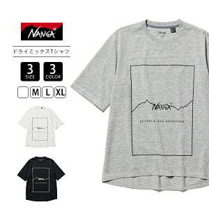 NANGA �i���K DRY MIX FRAME LOGO TEE �h���C�~�b�N�X �t���[�����S�e�B�[ NW2221-1G503 0405