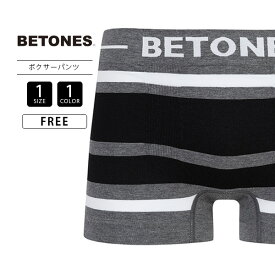 【クロネコゆうパケット可 送料290円】ビトーンズ BETONES ボクサーパンツ メンズ ブレス BREATH ブラック 派手 ボクサーパンツ ショーツ シームレス おしゃれ BR001-1 0426