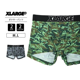 クロネコゆうパケット対応 X-LARGE エクストララージ メンズ ボクサーパンツ アンダーウェア カモフラ グリーン ブラック パンツ 14743900 0913