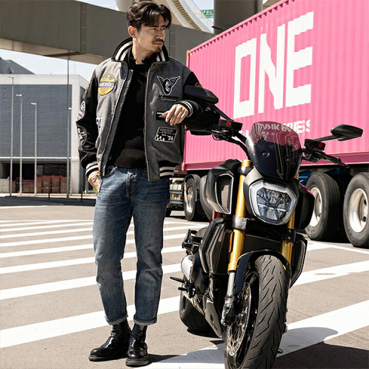 楽天市場】VANSON バンソン メンズ ジャケット バイク プロテクター  