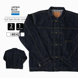 ジャパンブルー JAPAN BLUE メンズ Gジャン デニムジャケット 14.8oz Type1 ハードデニム セルビッチ ファーストタイプ JBGJ1003 0228