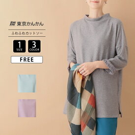 artipur アルティプール レディース トップス ふわふわカットソー チュニック くすみカラー ニュアンスカラー 24W073 0404
