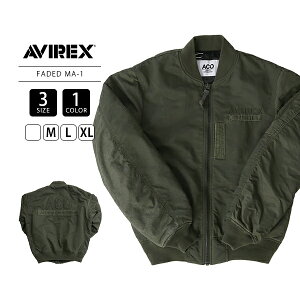 AVIREX �A�r���b�N�X �����Y �A�E�^�[ FADED MA-1 CUSTOM �t�F�C�f�b�h MA-1 �J�X�^�� �N���X�I�[�o�[�V���[�Y 7834252031 0418