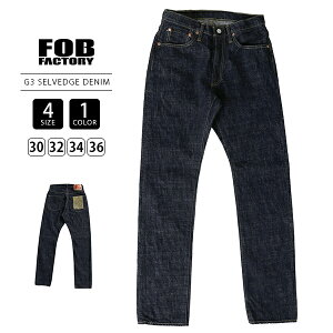 FOB factory FOBt@Ng[ Y fjpc W[p F147 G3 SELVEDGE DENIM e[p[h WbvtC F147 0613