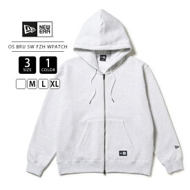 NEWERA ニューエラ メンズ トップス 長袖 パーカー ジップアップパーカー オーバーサイズシルエット Oversized Sweat Full-Zip Hoodie ライトグレー 14682667