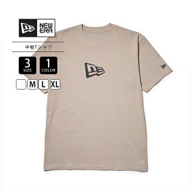 NEW ERA ニューエラ ファッション トップス 半袖 Tシャツ フラッグロゴ ミッド メンズ レディース コットン レギュラーフィット ローズグレー 14410103 0725