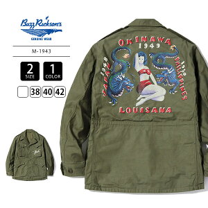 BUZZ RICKSON �o�Y���N�\���Y �����Y �A�E�^�[ �~���^���[�W���P�b�g Type M-1943 HAND PAINT DRAGON & LADY War Art �E�H�[�A�[�g BR15723