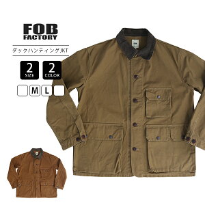 F.O.B Factory FOB�t�@�N�g���[ �����Y �A�E�^�[ DUCK HUNTING JKT �_�b�N�n���e�B���O�W���P�b�g �J�[�L �u���E�� �A�E�g�h�A �A���J�W �r���e�[�W�� F2458