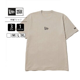 NEW ERA ニューエラ 半袖 トップス Tシャツ レギュラーフィット Flag Logo Mini ミニ フラッグロゴ クルーネック ローズグレー 14410100 0905