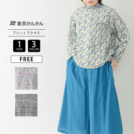 artipur アルティプール レディース トップス ブロックプリント ブラウス フラワー ボーダー 総柄 スタンドカラー 春夏アイテム 25S020 0912