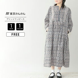 artipur アルティプール レディース ワンピース 総柄ワンピース ロング丈 フラワーボーダー ブロックプリント ハンドメイド生地 ナチュラル 25S021 0912