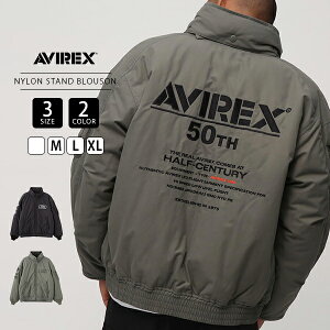 AVIREX ArbNX 50N 50th Anniversary Y AE^[ iC X^hJ[ u] NYLON STAND BLOUSON tCgWPbg ~^[ 7835252024