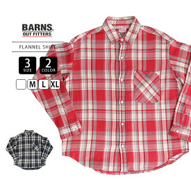 BARNS バーンズ × BIGMAC ビッグマック コラボ Flannel Long Shirt フランネル 長袖シャツ チェックシャツ ネルシャツ ヴィンテージパターン ヘビーコットン BR-25371