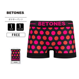【クロネコゆうパケット対応】BETONES ビトーンズ ボクサーパンツ アンダーウェア 男性用 下着 ショーツ?BUBBLE7 水玉 ドット 総柄 カラフル ポップ ピンク TA007