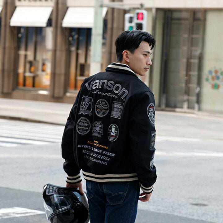 楽天市場】VANSON ヴァンソン アウター アワードジャケット スタジャン 