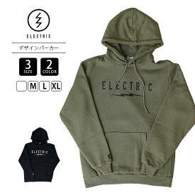 ELECTRIC エレクトリック メンズ トップス 秋冬 パーカー フーディー UNDERVOLT 裏起毛 色落ち加工 ストリート 釣り アウトドア スノボー E25FU09