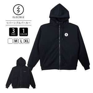 ELECTRIC �G���N�g���b�N �����Y ���C�g�A�E�^�[ ICON LOGO REVERSIBLE FULL ZIP HOOD �A���_�[�{���g ���o�[�V�u�� �t���W�b�v�p�[�J�[ ���� �{�A E25FU18
